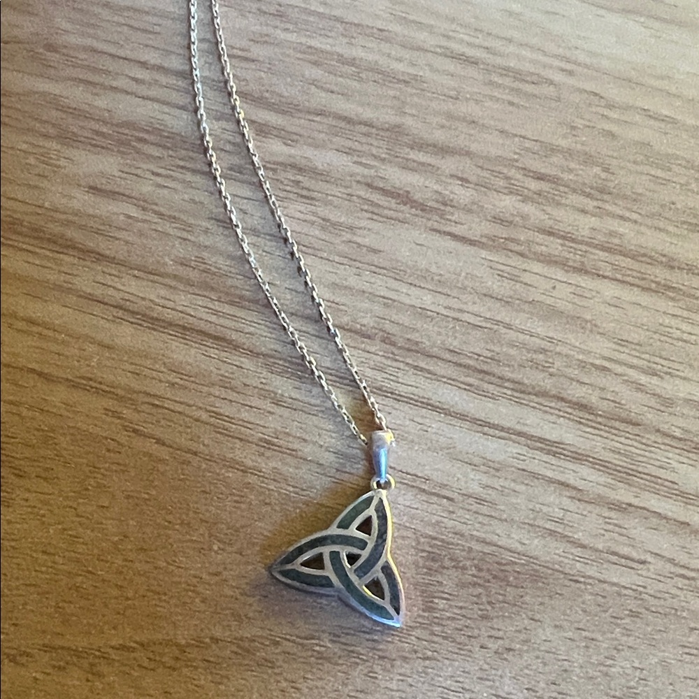 Silver Triquetra Pendant Necklace